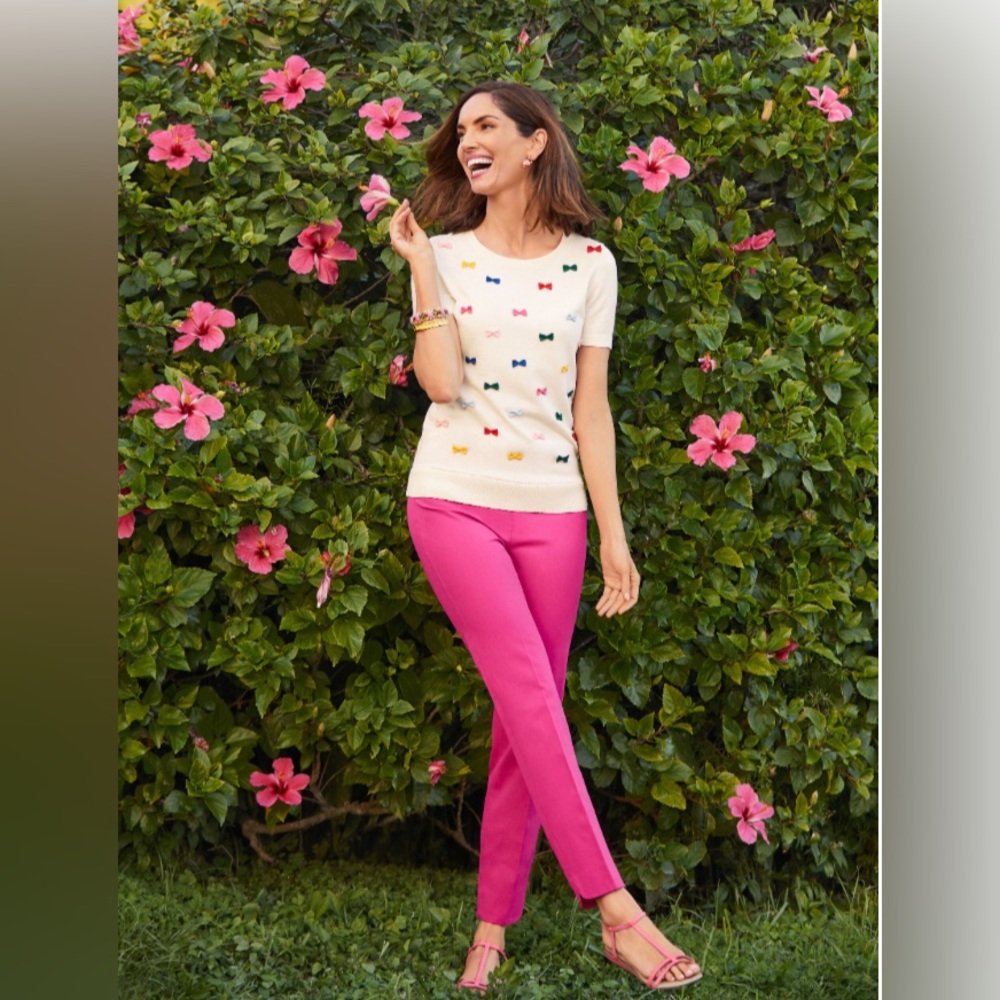 MULTI COLOR BOW TOP